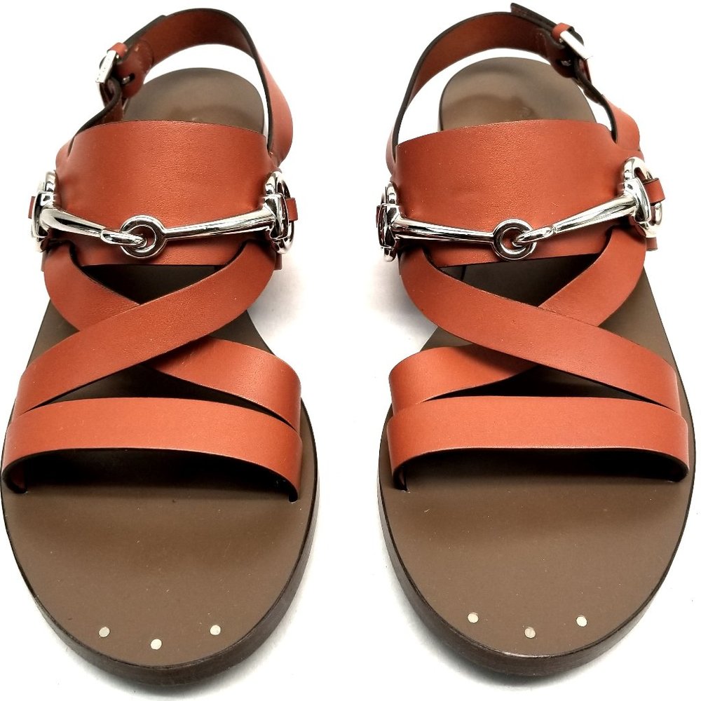 Gucci Dark Orange Juliette 'juliette' Flat Sandals